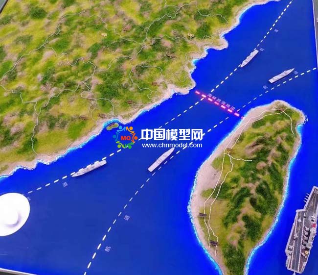 臺灣海峽大通道海峽跨海隧道沙盤模型