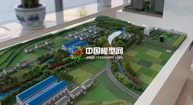 農(nóng)村污水處理系統(tǒng)及標(biāo)準(zhǔn)化鎮(zhèn)級(jí)污水處理廠沙盤(pán)模型