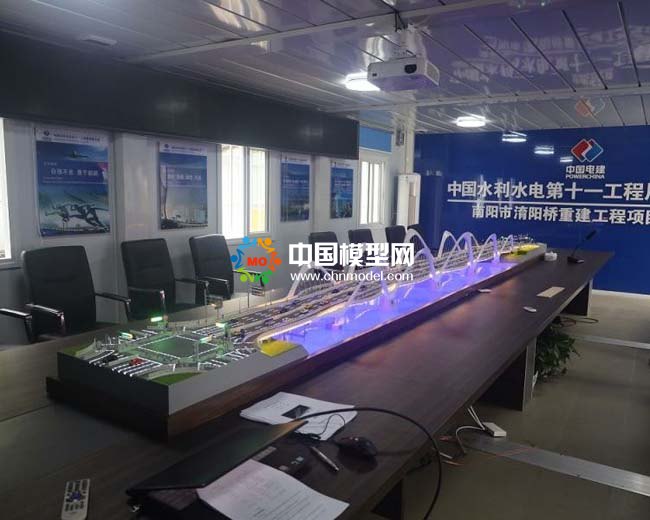 中國電建淯陽橋重建工程沙盤模型