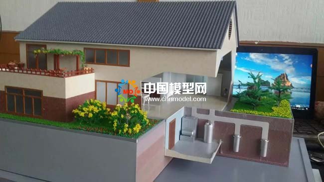 空氣能地暖系統(tǒng)沙盤模型