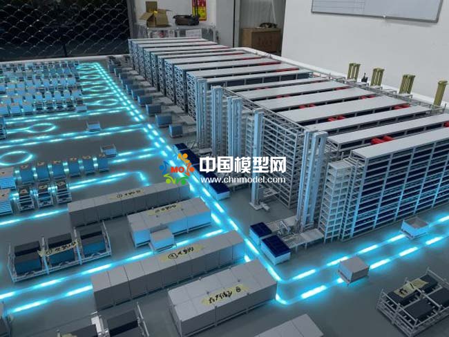 智能汽車生產(chǎn)線沙盤模型，智慧物流沙盤模型