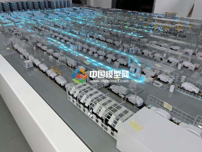智能汽車生產(chǎn)線沙盤模型，智慧物流沙盤模型