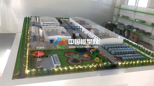建筑垃圾制磚生產(chǎn)線沙盤模型