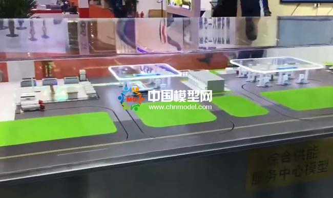 氫電油綜合供能服務(wù)中心沙盤模型
