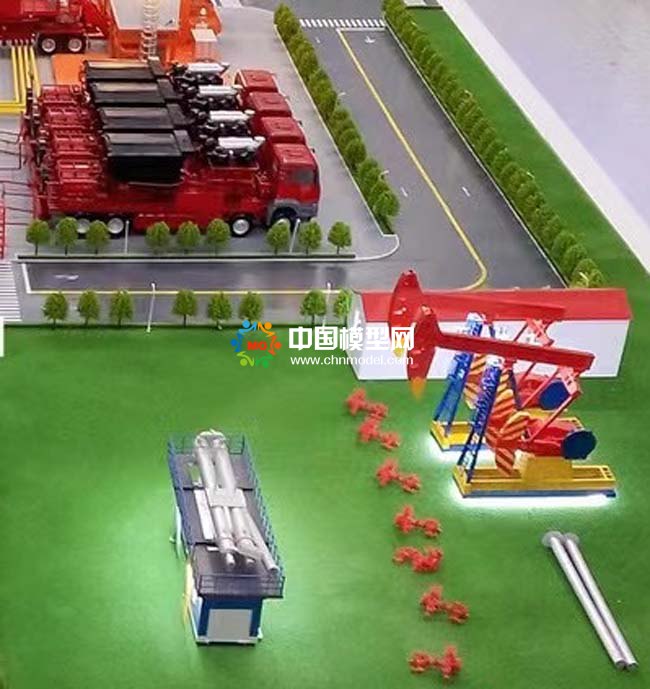 頁(yè)巖油開采沙盤模型