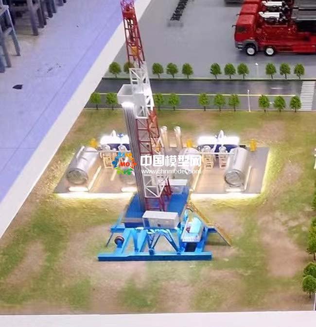 頁(yè)巖油開采沙盤模型