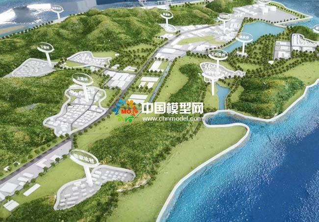 寧?？h強(qiáng)蛟鎮(zhèn)人文旅游規(guī)劃沙盤(pán)模型