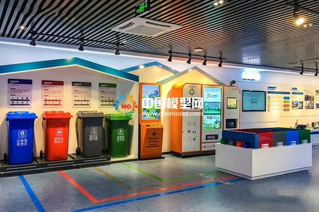 垃圾分類處理沙盤模型，垃圾分類展示教育沙盤模型