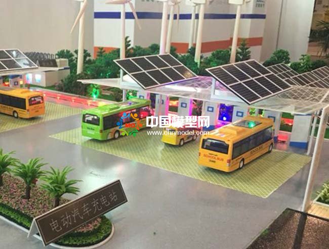 光儲充一體化充電站沙盤模型