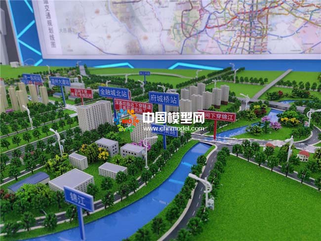 成都軌道交通三十號(hào)線沙盤模型