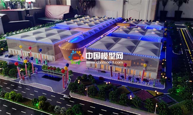 呼倫貝爾國際會展中心建筑模型