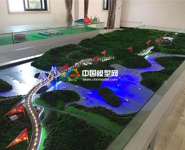 沙埕彎跨河大橋沙盤模型