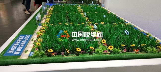 茭白產(chǎn)業(yè)種植基地沙盤模型