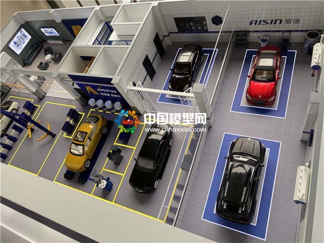 汽車服務(wù)養(yǎng)護中心沙盤模型