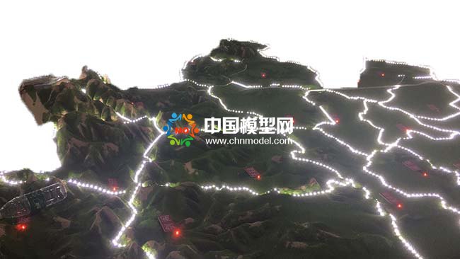 天然氣管道沙盤模型