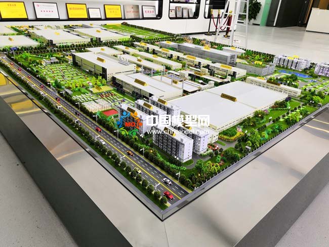 汽車動力電池工廠沙盤模型