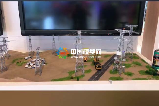 高壓電塔施工沙盤模型