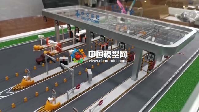 高速公路收費(fèi)站沙盤模型
