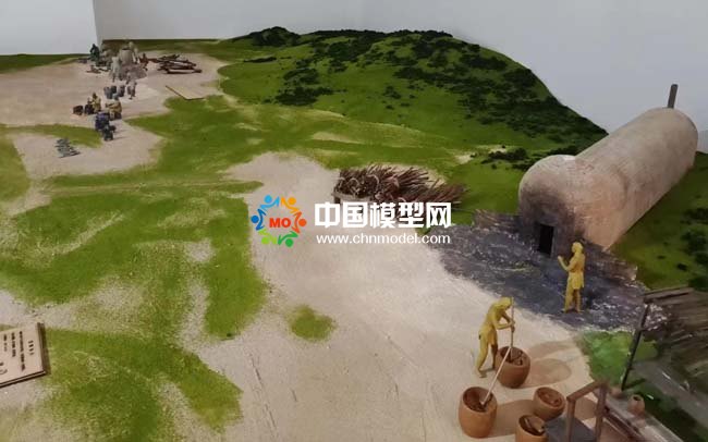 古代制陶工藝沙盤模型