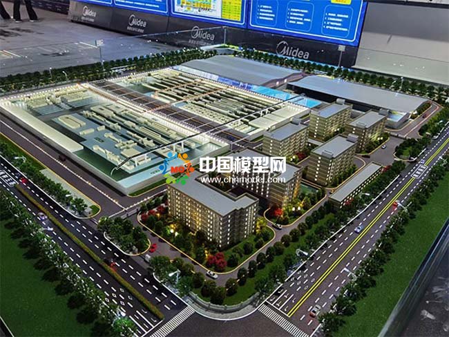 美的暖通總裝分廠沙盤模型