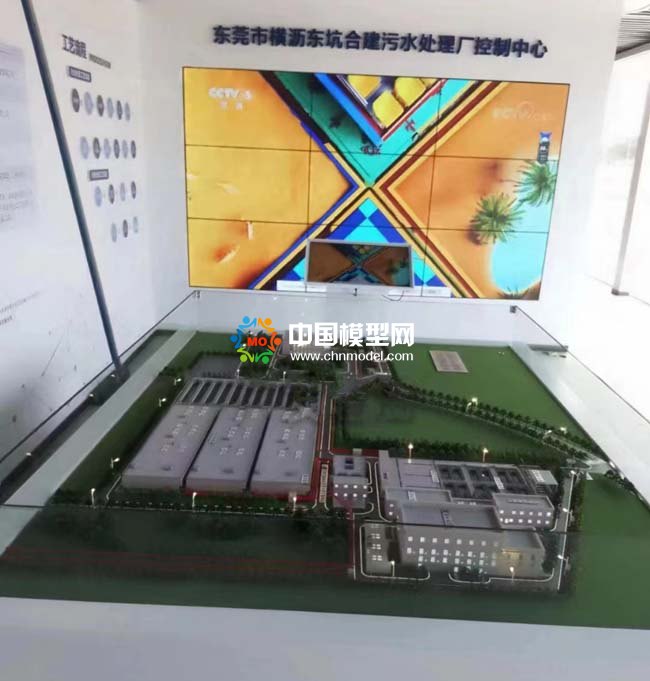 污水處理廠控制中心沙盤模型