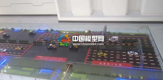 道路工程階段施工沙盤模型