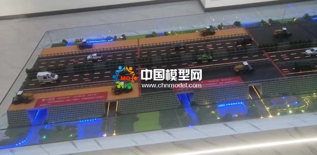 道路工程階段施工沙盤模型