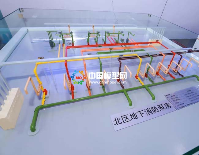 地下消防泵房沙盤模型