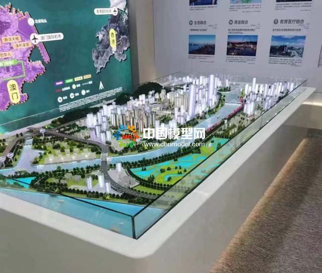 橫琴一江兩岸規(guī)劃沙盤模型