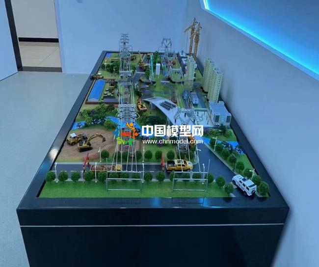 輸電運檢中心防外破工作培訓(xùn)沙盤模型