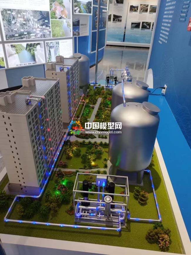 管道直飲水設備沙盤模型