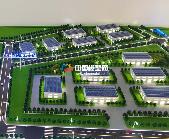 工商業(yè)分布式光伏電站沙盤(pán)模型
