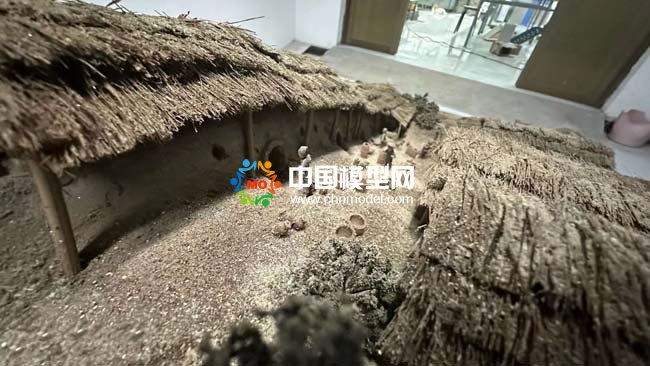 長(zhǎng)沙窯銅官陶瓷燒制技藝復(fù)原場(chǎng)景沙盤模型