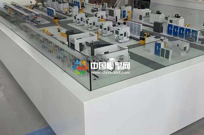 工業(yè)機(jī)器人自動(dòng)化車(chē)間生產(chǎn)線沙盤(pán)模型