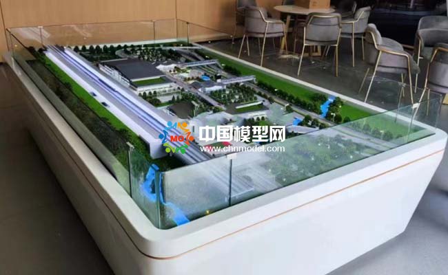 杭溫高鐵楠溪江站站房沙盤模型