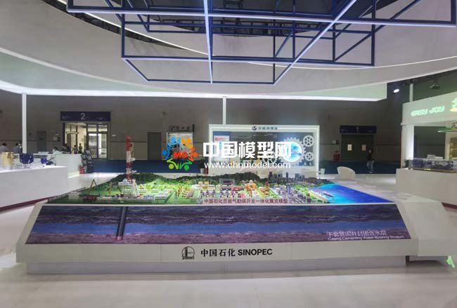 頁巖氣勘測開發(fā)沙盤模型