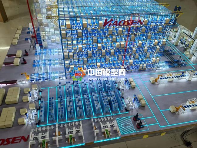 汽車(chē)行業(yè)智能物流倉(cāng)儲(chǔ)集成沙盤(pán)模型