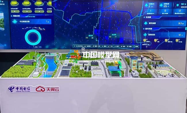 大氣指揮調(diào)度平臺(tái)沙盤(pán)模型