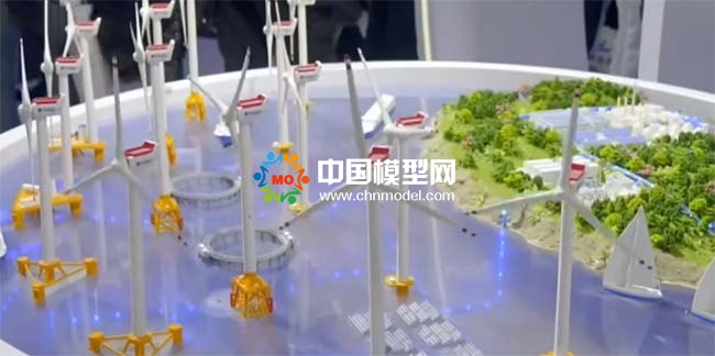 海上風(fēng)電場(chǎng)解決方案沙盤(pán)模型