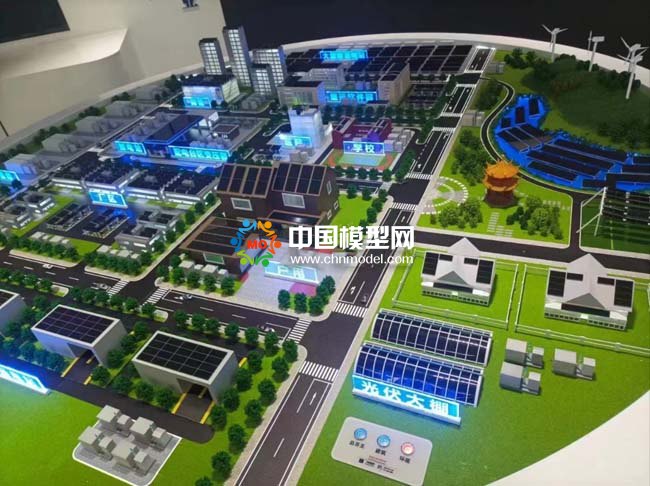 光伏太陽能全場景沙盤模型