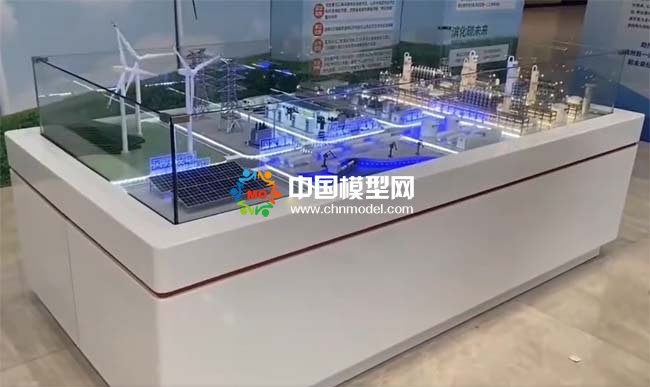 綠電儲能綠色化工耦合聯(lián)動沙盤模型