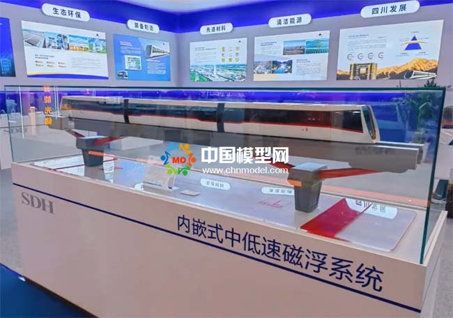內(nèi)嵌式中低速磁浮系統(tǒng)沙盤(pán)模型