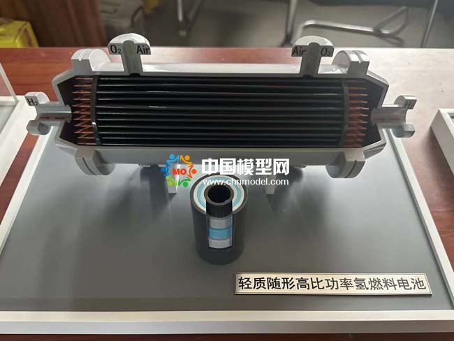 輕質隨型高比功率氫燃料電池模型