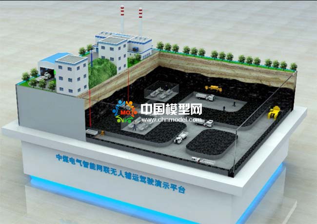 煤礦智能網(wǎng)聯(lián)無人輔運駕駛沙盤模型