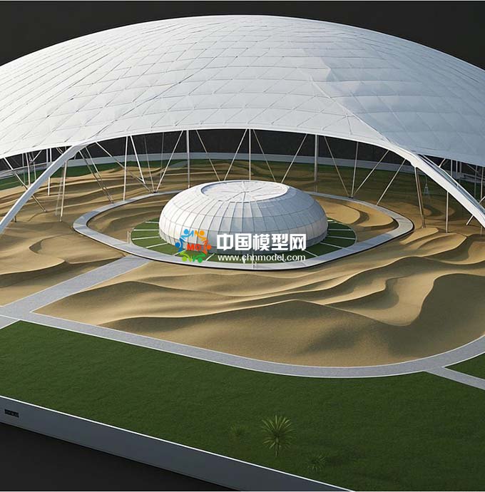 膜結(jié)構(gòu)氣膜沙盤模顛覆傳統(tǒng)，重塑空間新形態(tài)