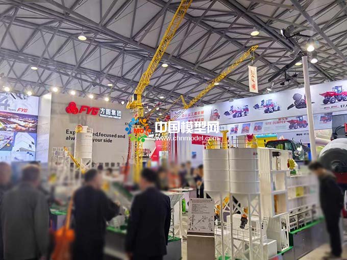 攪拌站模型混凝土攪拌站模型塔式起重機模型施工升降機模型  