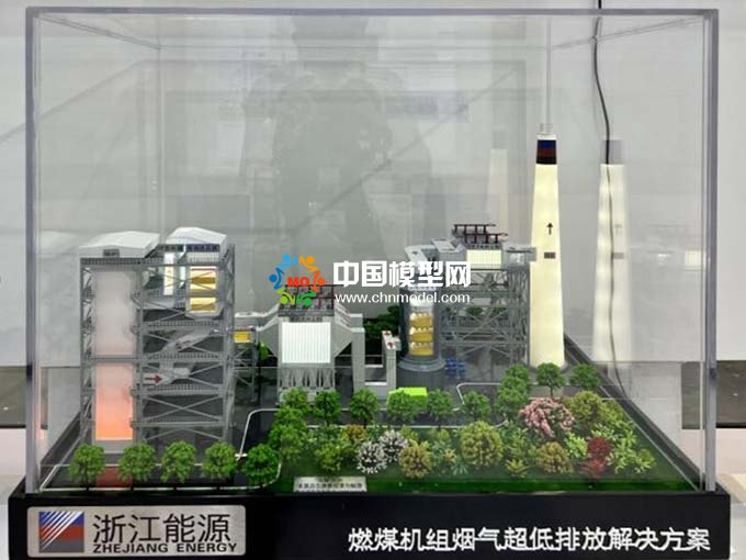 燃煤機(jī)組煙氣超低排放沙盤模型電除塵沙盤模型，煙氣處理沙盤模型