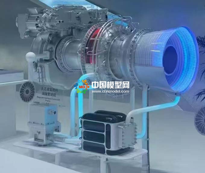 兆瓦級氫燃料渦軸發(fā)動機模型