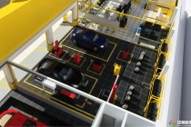 智能物流庫模型，上海曉奧工業(yè)模型，汽修店展示模型