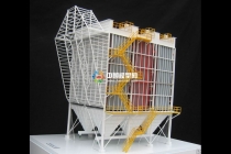 布袋除塵器沙盤模型，電除塵器沙盤模型